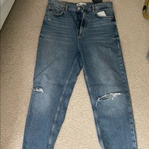 Zara mom jeans blue size 6